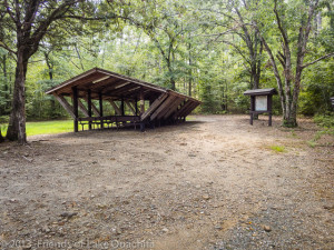 Trailhead at the Pavilion at Crystal Springs. (34°32'10" N 93°20'24" W)