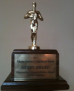 The Henry Award from the Arkansas Dept. of Parks and Tourism