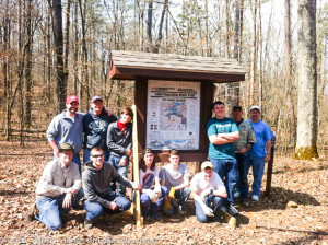 Pipe Spring Trailhead sign Installed by Boy Scouts